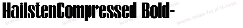 HailstenCompressed Bold字体转换